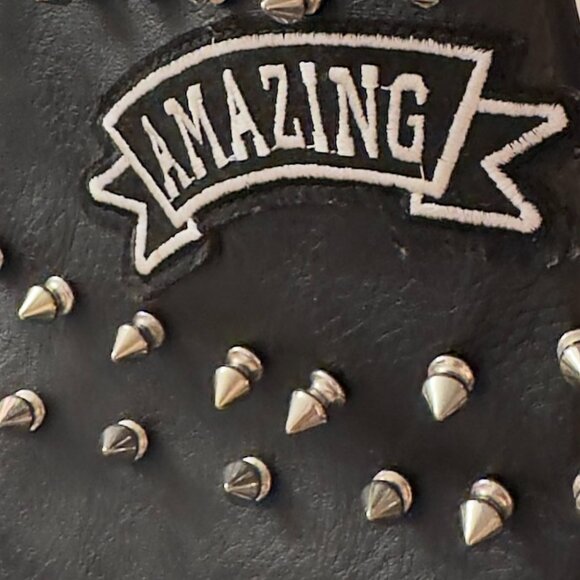 RARE VINTAGE Statement Jacket – Robert Phillipe Est. 1988 – Faux Leather – Mint - Picture 13 of 15